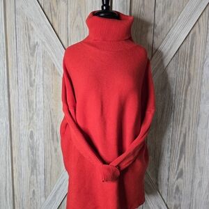 SLEIGH THE SEASON RED TURTLENECK